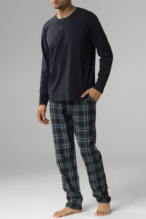 Atlantic NMP-375 Nocna piżama, niebieski/zielony