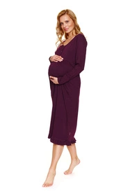 Doctor Nap TM.7318 Nocna koszula, burgundy