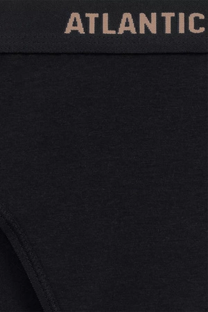 Atlantic 3CLP-012B 3-pack Majtki figi, capuccino/czekolada/czarny