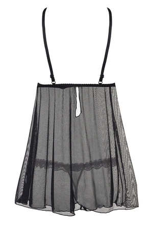 Beauty Night Lauren chemise BN6629 Nocna komplet koszulka + stringi, black