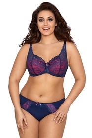 Axami V-9411 Biustonosz push-up, granatowy