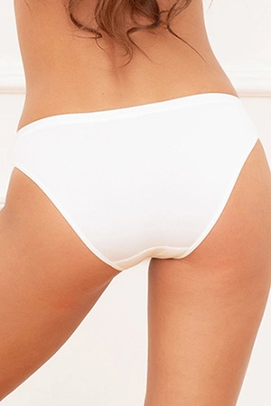 Italian Fashion Szyk mini Majtki figi, biały