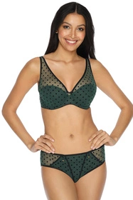 Bella Misteria 23-49 Szmaragdowa głębia Biustonosz półusztywniany, zielony