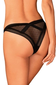 Obsessive Estiqua panties Majtki figi, czarny