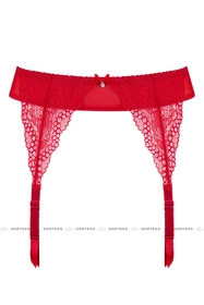 Gorteks Scarlet/PPN Pas do pończoch niski, czerwony