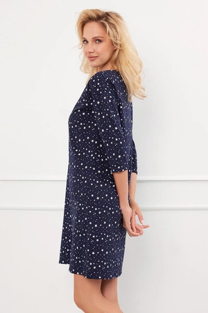 Italian Fashion Libra r.3/4 Nocna koszula, druk/granat