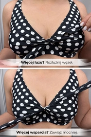 Vivisence 3203 Kostium kąpielowy biustonosz miękki, różowe kwiaty