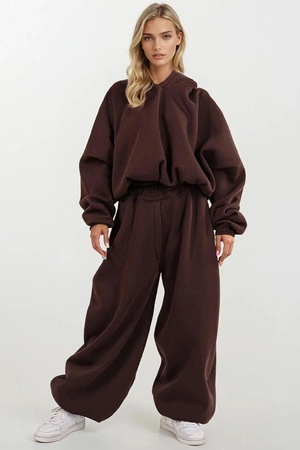 Dkaren DK-K-B27 Komplet bluza+spodnie, czekolada