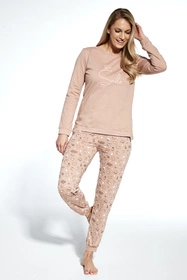 Cornette DR Smile 160/349 Nocna piżama, beżowy