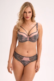 Gaia 1318 Priya Biustonosz półusztywniany, grafitowo-różowy