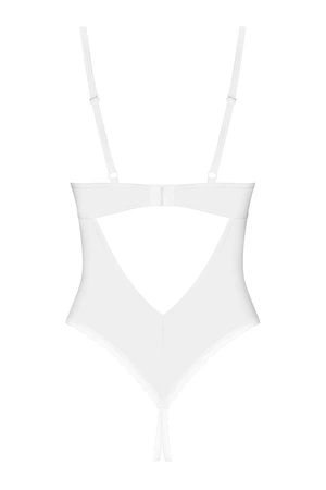 Obsessive Alissium crotchless teddy Body sexy, white