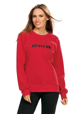 Reviver F5603 Bluza nierozpinana, czerwony