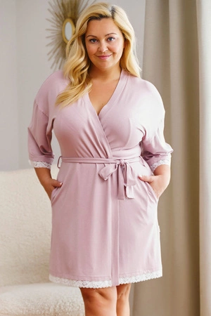 Doctor Nap SWW.7155 Nocna szlafrok, papaya