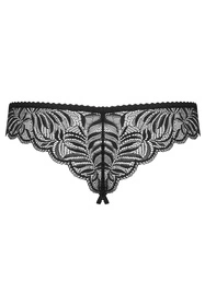 Obsessive Contica crotchles thong Majtki stringi, czarny