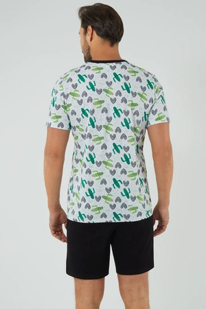 Italian Fashion Picos Men kr.r. kr.sp. Nocna piżama, druk/czarny