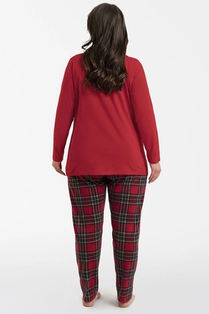 Italian Fashion Zorza dł.r. dł.sp. Nocna piżama, czerwony/druk