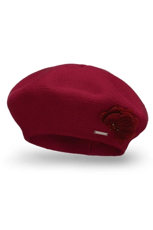 Vivisence 7036 Nakrycie głowy beret, bordowy