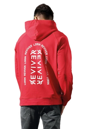 Reviver F5604 Bluza nierozpinana, czerwony