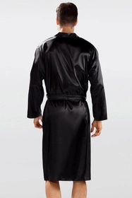 Dkaren Christian Nocna szlafrok, czarny