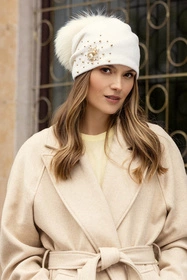 Vivisence 7079 Nakrycie głowy czapka, ecru