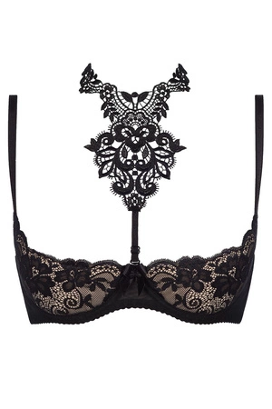 Axami V-8241 Biustonosz półbiustonosz, czarny