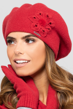 Kamea Sewilla Nakrycie g�owy beret, czerwony
