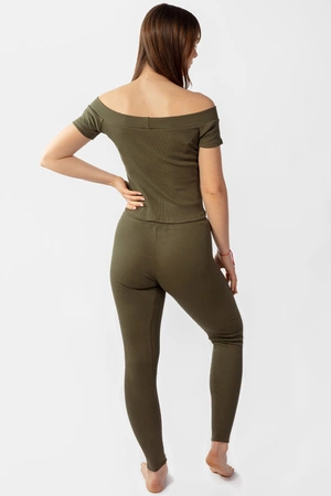 Dkaren Bayo-Kpl Komplet legginsy + bluzka, khaki