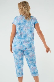 Italian Fashion Kaweri kr.r. sp.3/4 Nocna piżama, druk/niebieski