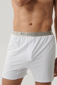 Atlantic 2BMB-005 2-pack Majtki bokserki, biały