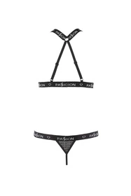 Passion Mirajane set Nocna komplet biustonosz + stringi, black