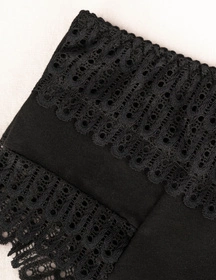 Wol-Bar Eco-To Majtki figi, czarny