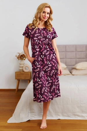 Doctor Nap TM.4119 Nocna koszula, burgundy