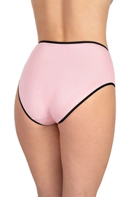 Vivisence 4017 3-pack Majtki wysokie figi, gumka czarna: szary/róż/szary