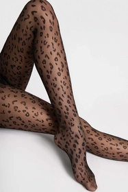 Fiore Jungle 20 DEN G6122 Wyrób pończoszniczy rajstopy, black