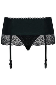Obsessive Miamor garter belt Pas do pończoch niski, czarny