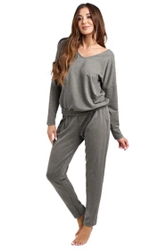 Italian Fashion Karina dł.r. dł.sp. Dres homewear, śr.melanż