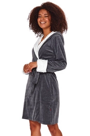 Doctor Nap SDB.7059 Nocna szlafrok, dark grey