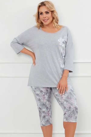 Italian Fashion Ibena r.3/4 sp.3/4 Nocna piżama, melanż/druk