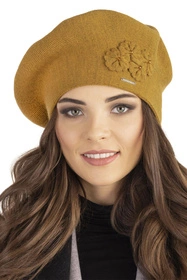 Vivisence 7006 Nakrycie głowy beret, miodowy