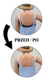 Vivisence 8002 Akcesoria do biustonosza pasek obniżający zapięcie, beżowy