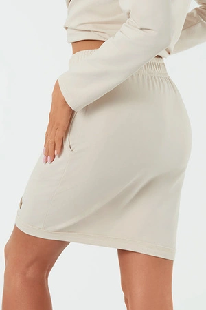 Italian Fashion Stella mini Spódnica dresowa, beż