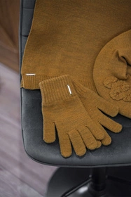 Vivisence 7204 Rękawiczki dzianinowe, miodowy