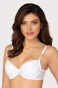 Róża Anuk Biustonosz push-up, biały