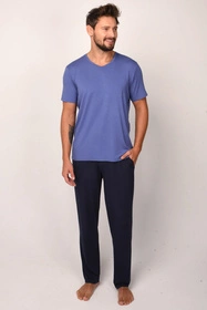 Italian Fashion Dallas kr.r. dł.sp. Nocna piżama, niebieski/granat