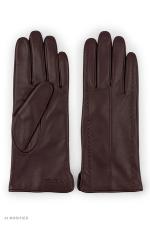 Vivisence 7209 Rękawiczki skórzane, dark brown