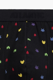 Atlantic 3MH-054 3-pack Majtki bokserki, czarny/grafitowy/czarny