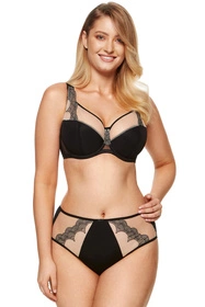 Gorteks Heidi/B3 Biustonosz półusztywniany, czarny