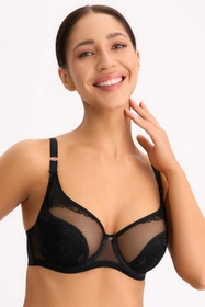 Bella Misteria 65-151 Czarny Diament Biustonosz półusztywniany, czarny