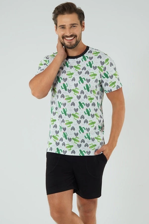 Italian Fashion Picos Men kr.r. kr.sp. Nocna piżama, druk/czarny