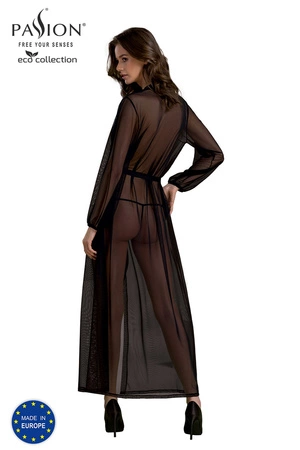 Passion Zinnia peignoir Nocna peniuar, black